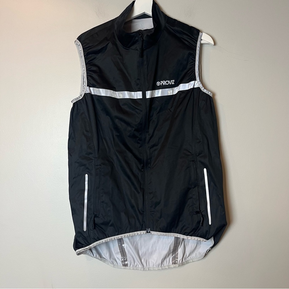 Proviz Black Reflective Visibility Vest Running‎ Cycling Large